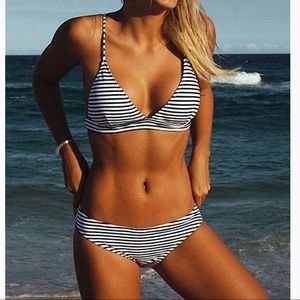Cupshe Striped Bikini Set